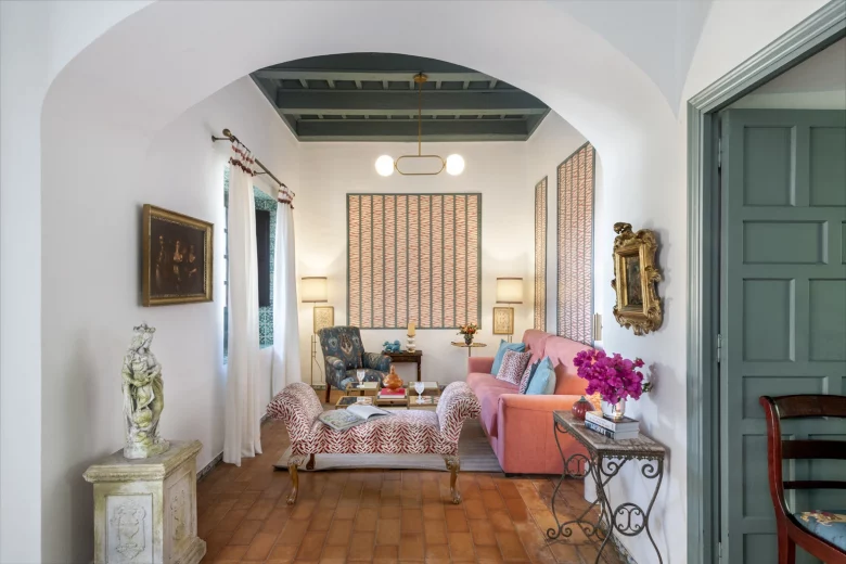 Alfonso de Molina Suite, Salon, Hotel Cortijo Torre de la Reina, Seville, Andalusia, Spain