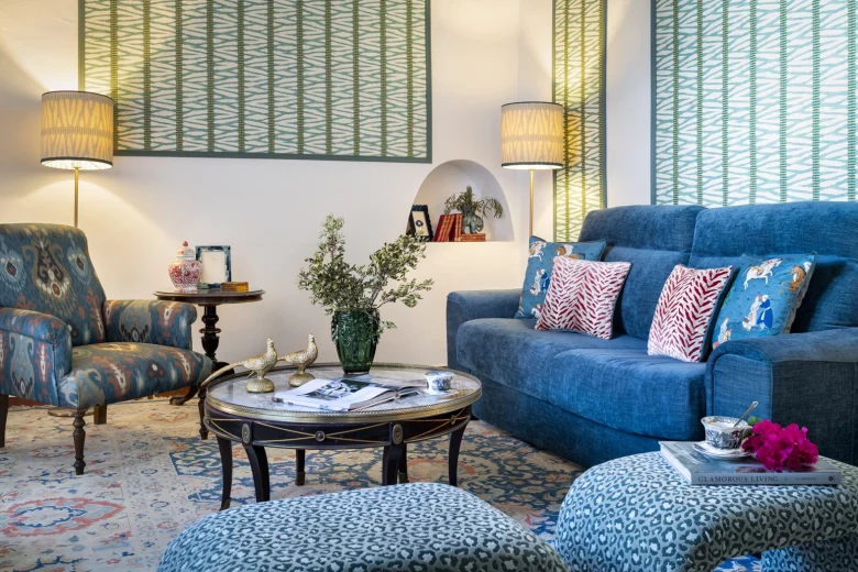 Ines de la Torre Junior Suite, Living Room, Hotel Cortijo Torre de la Reina, Seville, Andalusia, Spain