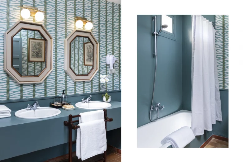 Ines de la Torre Junior Suite, Bathroom, Hotel Cortijo Torre de la Reina, Seville, Andalusia, Spain